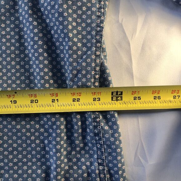 Tommy Hilfiger Denim Slim Fit Mens 3XL Button Up Down Shirt Long Sleeve Blue - Picture 11 of 11